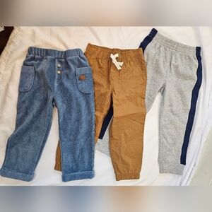 Set Of 3 Pairs Toddler Boys Pants- 36 Month/3T